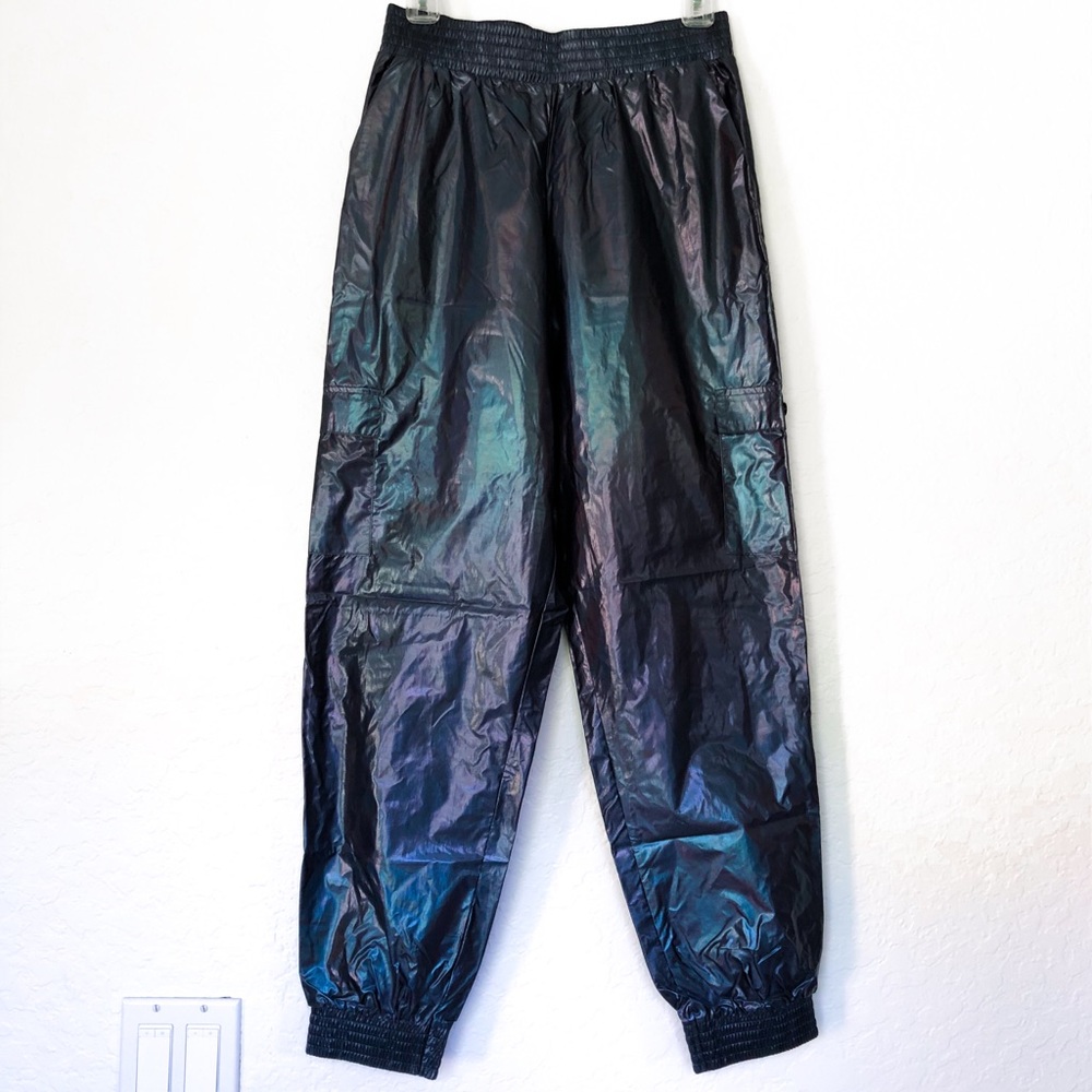 VS Sport Blue Holographic Track Jogger Pants